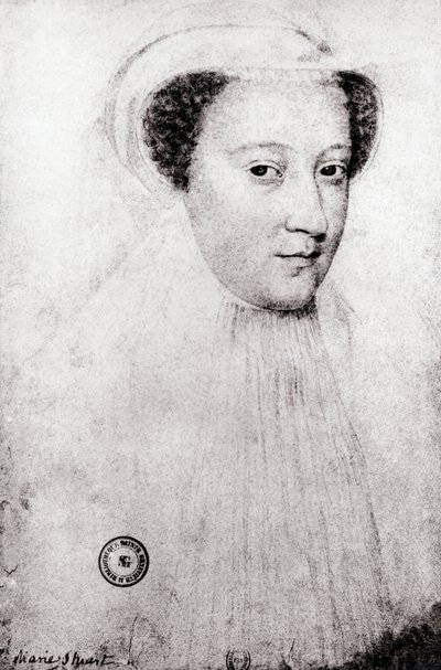 Mary, Queen of Scots (1542-87) in white mourning, 1560 by François Clouet
